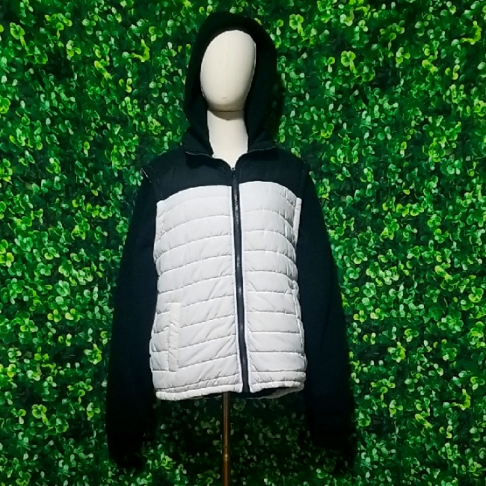 Black and White Puffer Jacket